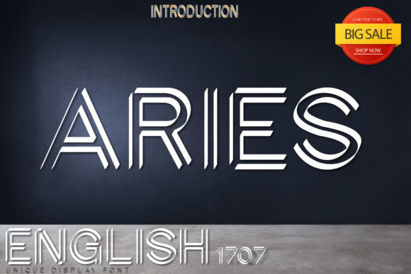 Discover English 1707: A Modern Display Typeface for Impactful Design