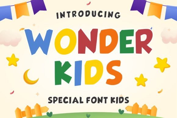 Discover the Playful Charm of Wonder Kids Typography