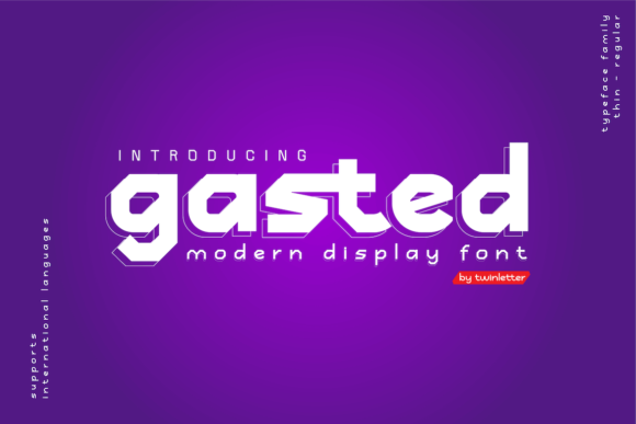 Gasted: A Futuristic Display Font for Bold Visuals