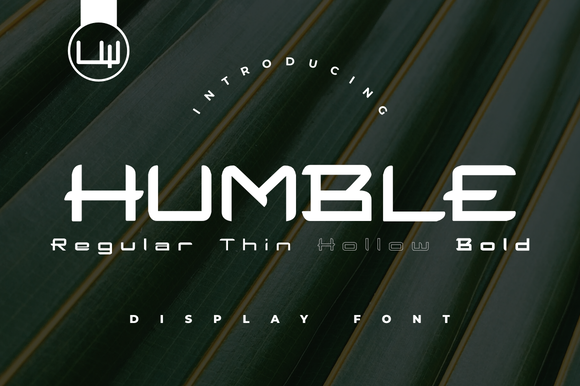 Humble: A Futuristic Display Font for Modern Creators