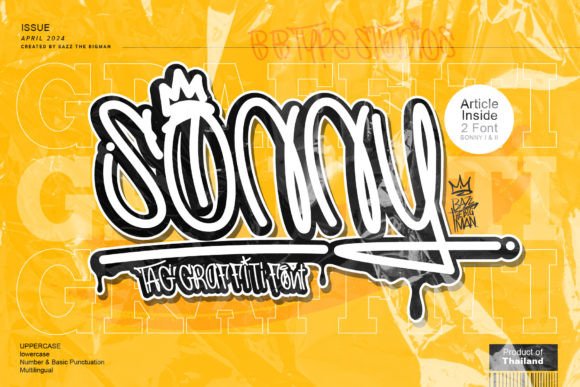 Sonny: The Graffiti Display Font for Bold, Street-Inspired Design
