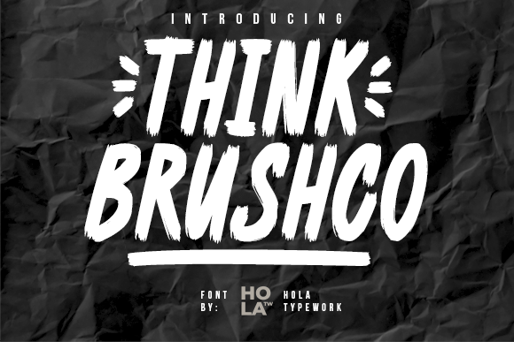 Think Brushco: The Textured Display Font for Modern Design